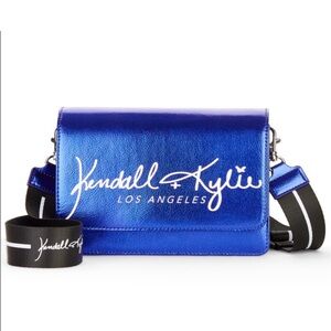 Kendall & Kylie Metallic Blue Crossbody Bag